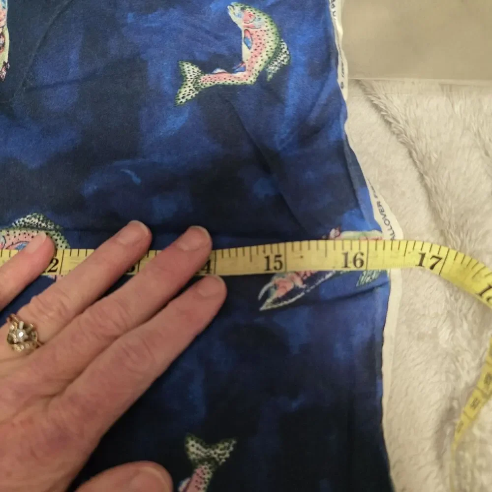 Fish Fabric Blue 16